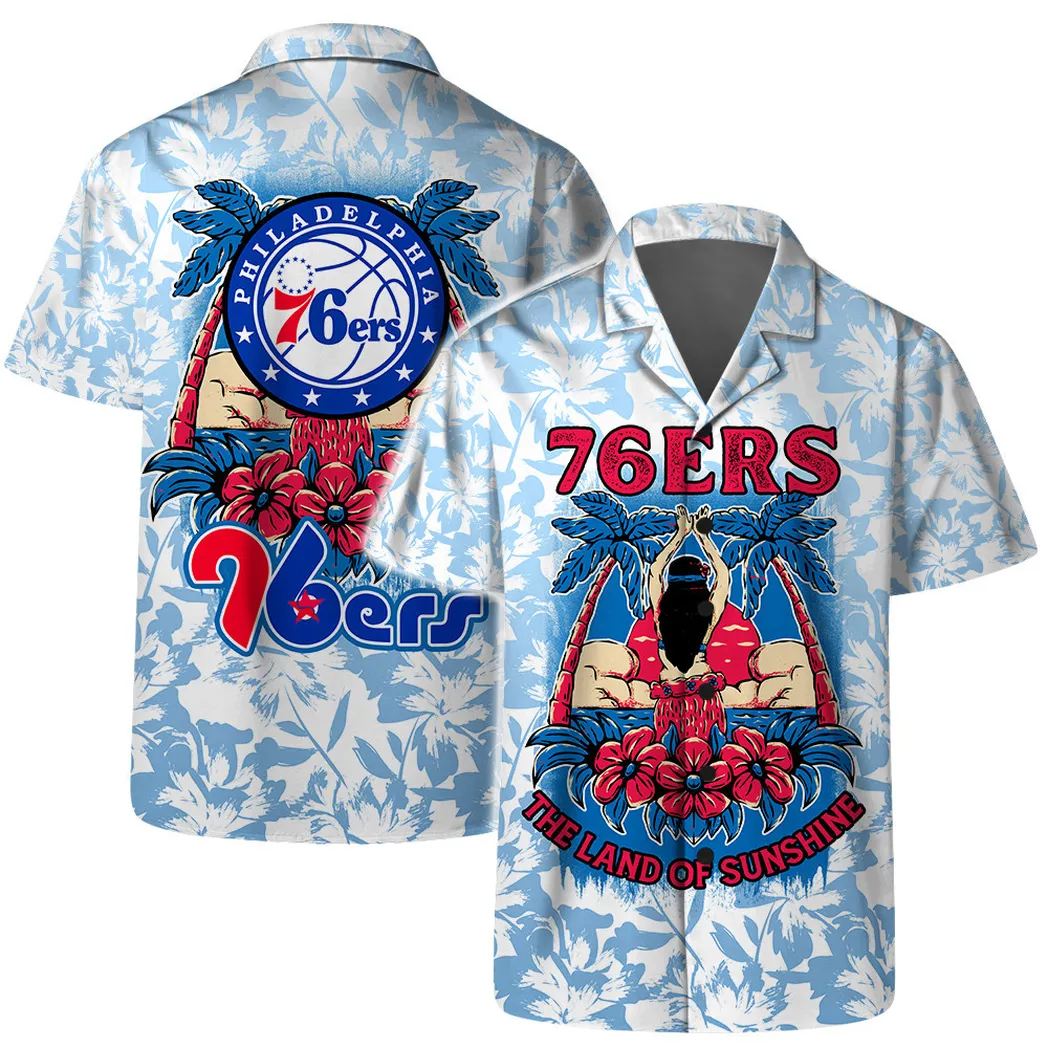 Philadelphia 76ers Island Paradise Hawaiian Shirt