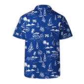 Philadelphia 76ers Sailboat Paradise Hawaiian Shirt Back - TeeAloha