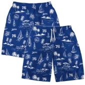 Philadelphia 76ers Sailboat Paradise Hawaiian Short - TeeAloha
