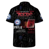 Philadelphia 76ers Slam Dunk Hawaiian Shirt Back - TeeAloha