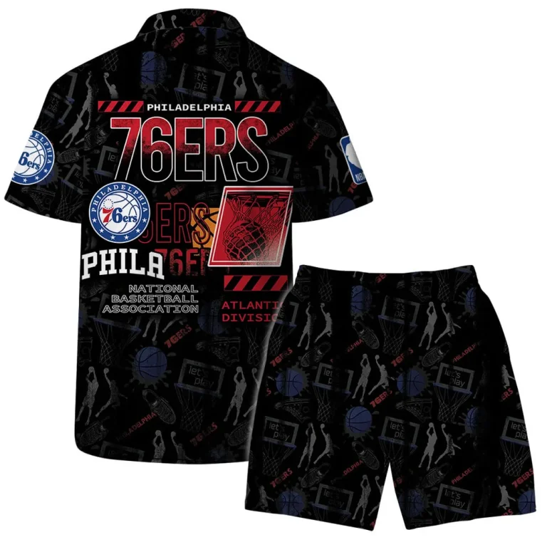 Philadelphia 76ers Slam Dunk Hawaiian Shirt