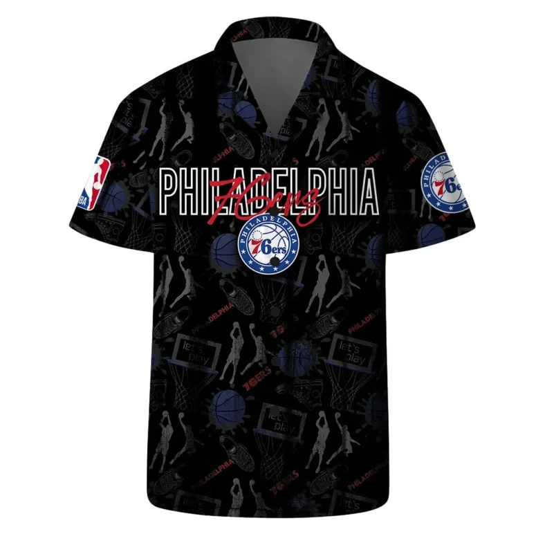 Philadelphia 76ers Slam Dunk Hawaiian Shirt