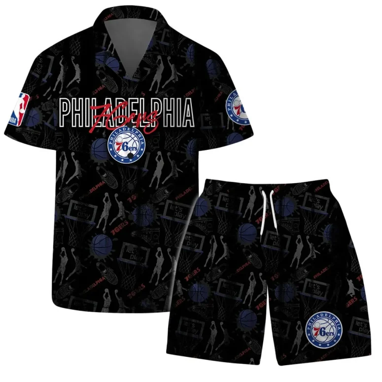Philadelphia 76ers Slam Dunk Hawaiian Shirt