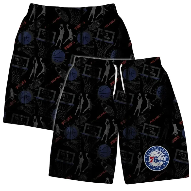 Philadelphia 76ers Slam Dunk Hawaiian Shirt
