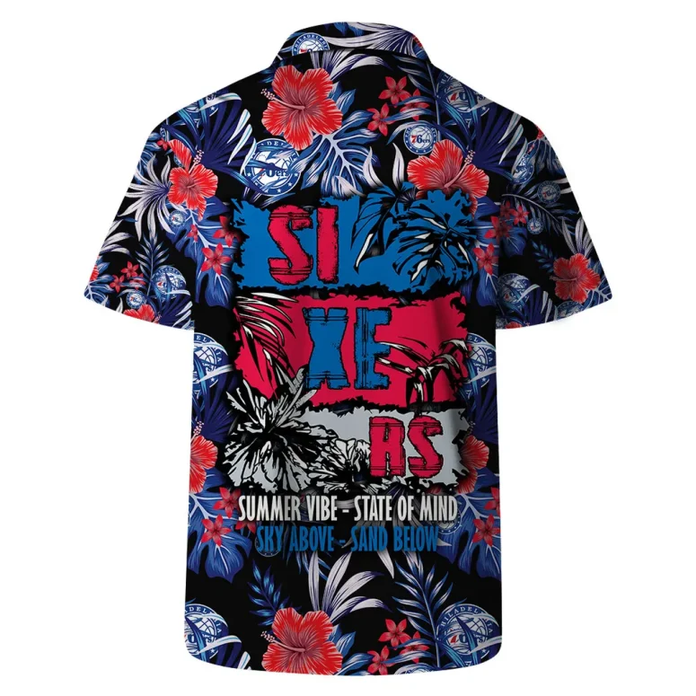 Philadelphia 76ers Summer State of Mind Hawaiian Shirt