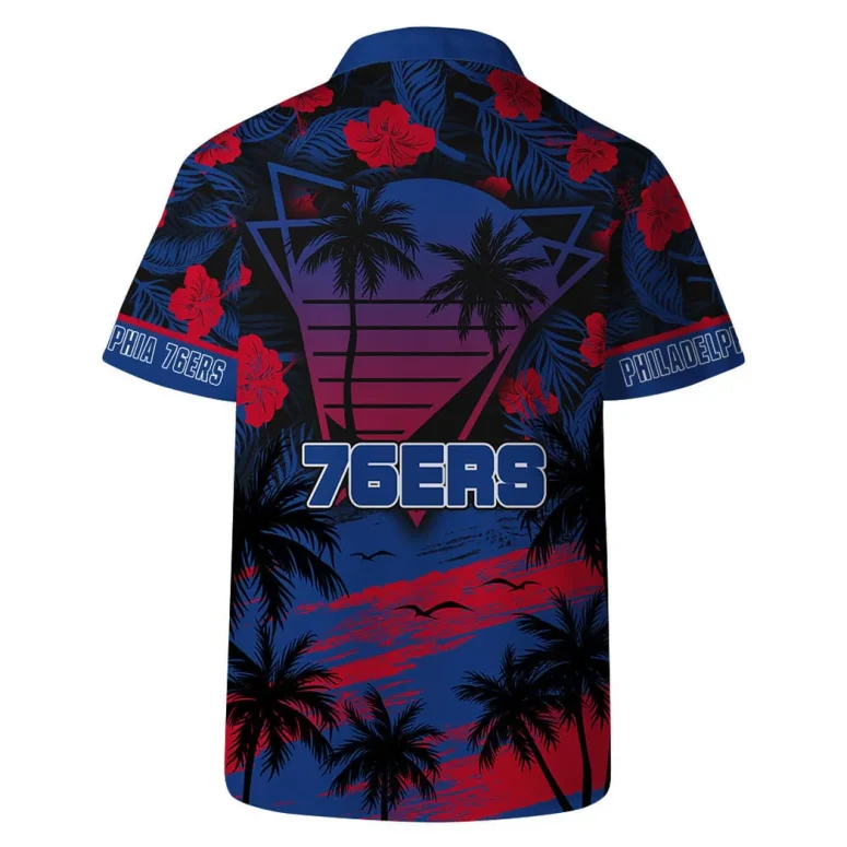 Philadelphia 76ers Sunset Vibes Hawaiian Shirt