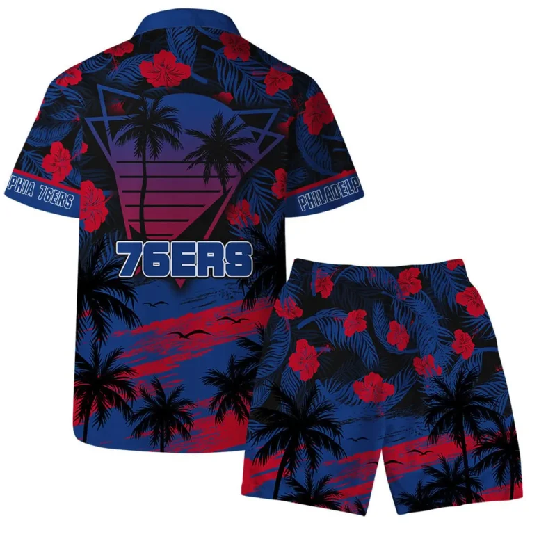 Philadelphia 76ers Sunset Vibes Hawaiian Shirt