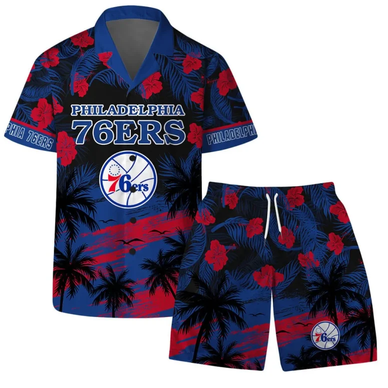 Philadelphia 76ers Sunset Vibes Hawaiian Shirt