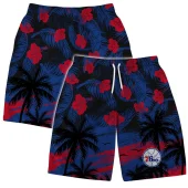 Philadelphia 76ers Sunset Vibes Hawaiian Short - TeeAloha