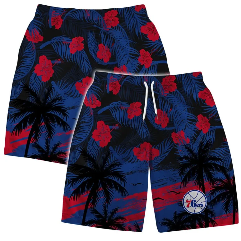 Philadelphia 76ers Sunset Vibes Hawaiian Shirt