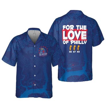 Philadelphia 76ers Symbol For The Love Of Philly Hawaiian Shirt
