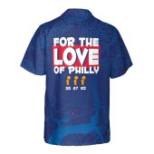 Philadelphia 76ers Symbol For The Love Of Philly Hawaiian Shirt Back - TeeAloha
