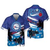 Philadelphia 76ers Tropical Coastline Hawaiian Shirt - TeeAloha