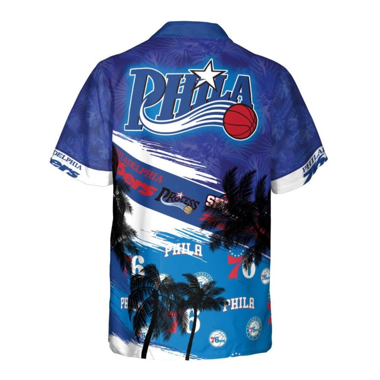 Philadelphia 76ers Tropical Coastline Hawaiian Shirt