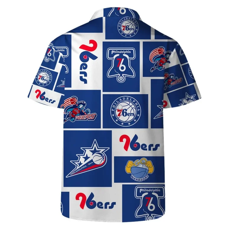 Philadelphia 76ers Vintage Logo Hawaiian Shirt