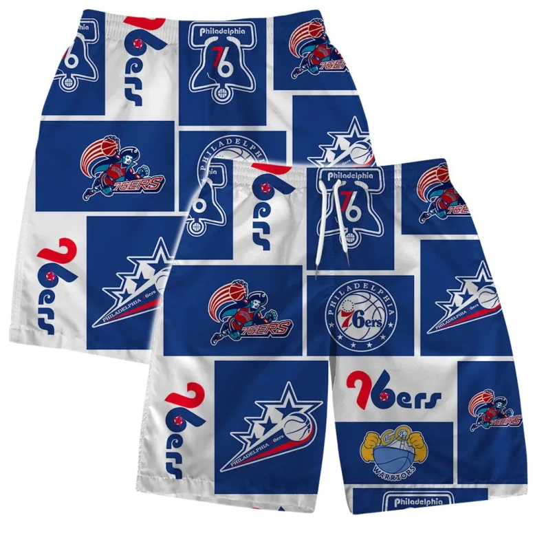 Philadelphia 76ers Vintage Logo Hawaiian Shirt