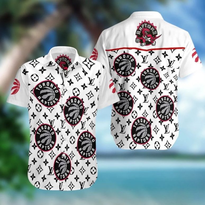 Toronto Raptors Luxury Logo Print Hawaiian Shirt