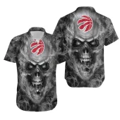 Toronto Raptors Skull Smoke Hawaiian Shirt