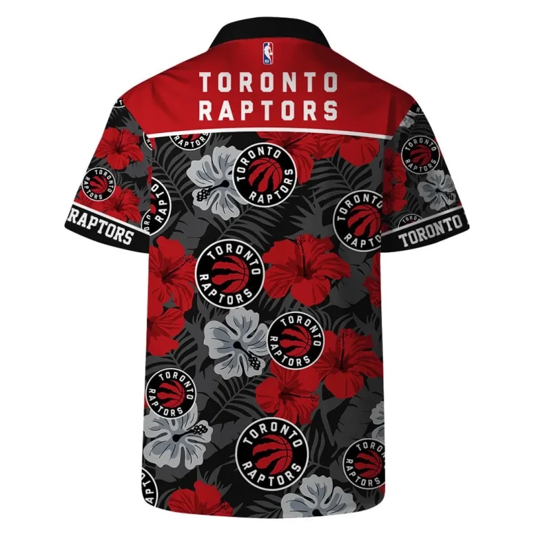 Toronto Raptors Tropical Floral Hawaiian Shirt