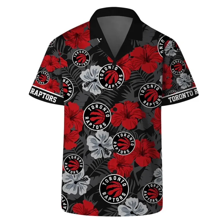 Toronto Raptors Tropical Floral Hawaiian Shirt