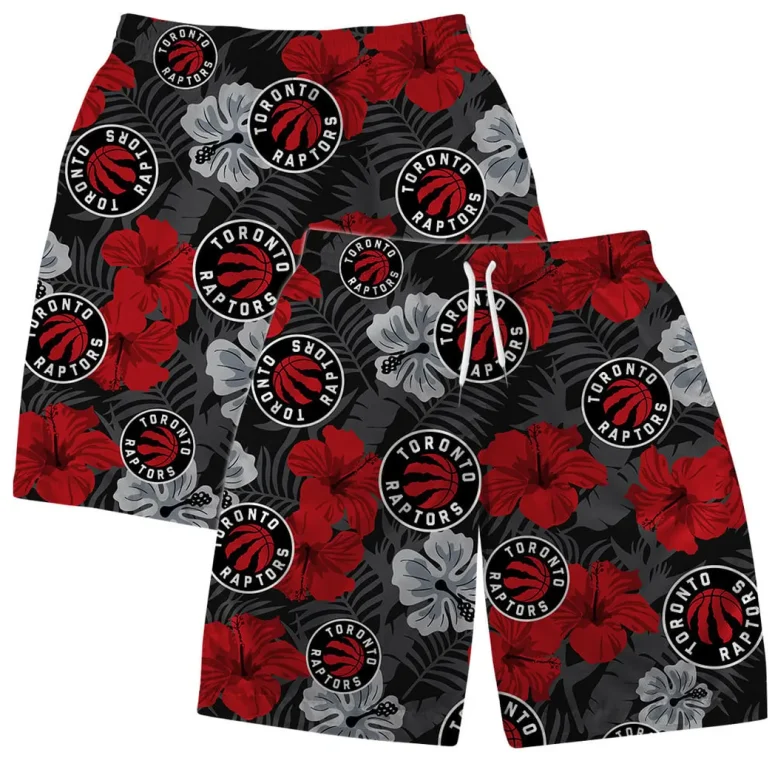 Toronto Raptors Tropical Floral Hawaiian Shirt