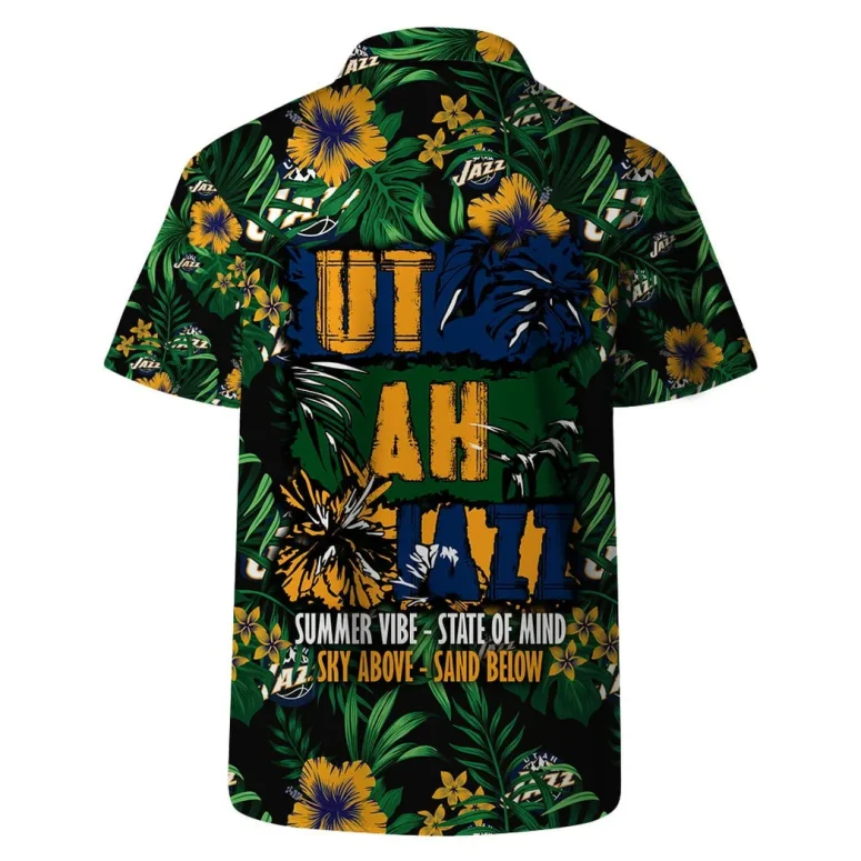 Utah Jazz Tropical Escape Hawaiian Shirt