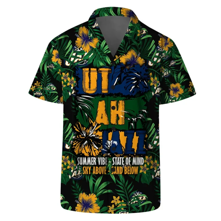 Utah Jazz Tropical Escape Hawaiian Shirt