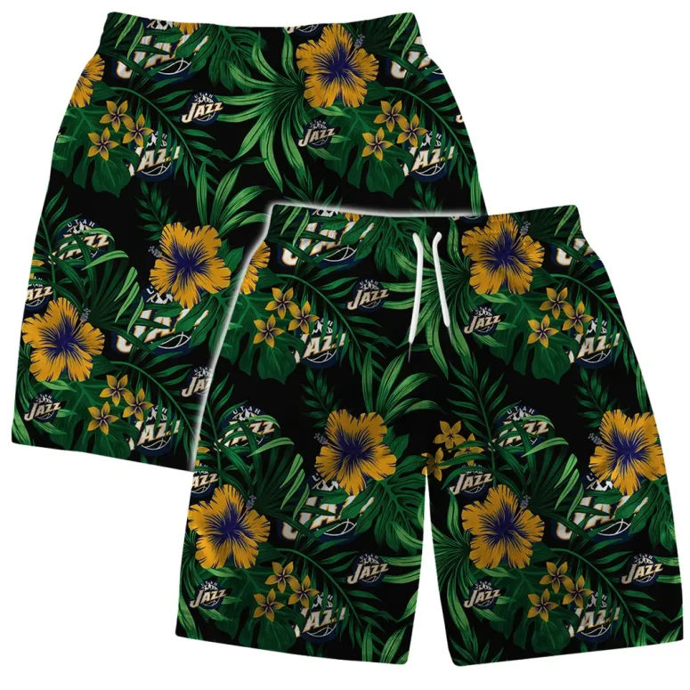 Utah Jazz Tropical Escape Hawaiian Shirt
