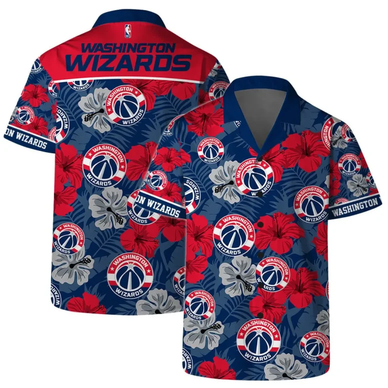 Washington Wizards Hibiscus Paradise Hawaiian Shirt