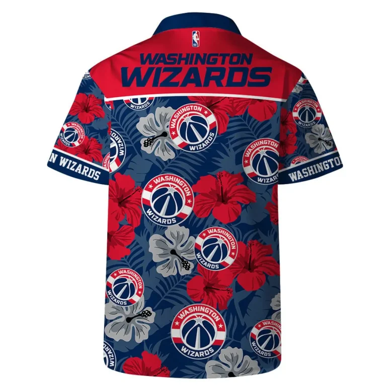 Washington Wizards Hibiscus Paradise Hawaiian Shirt