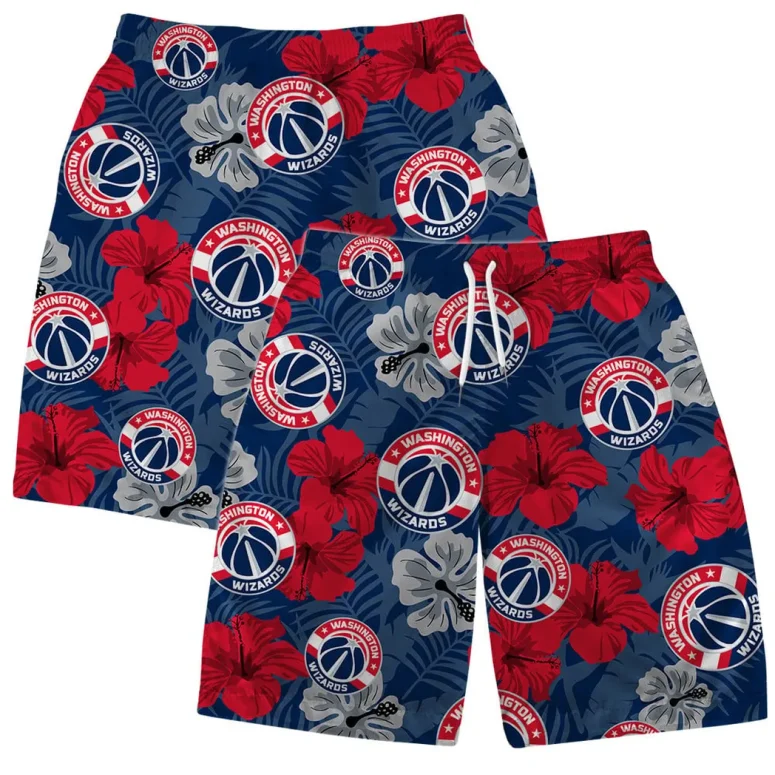 Washington Wizards Hibiscus Paradise Hawaiian Shirt
