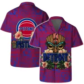 Detroit Pistons Tiki Vibes Hawaiian Shirt