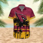 Arizona Cardinals Desert Sunset Hawaiian Shirt Front - TeeAloha