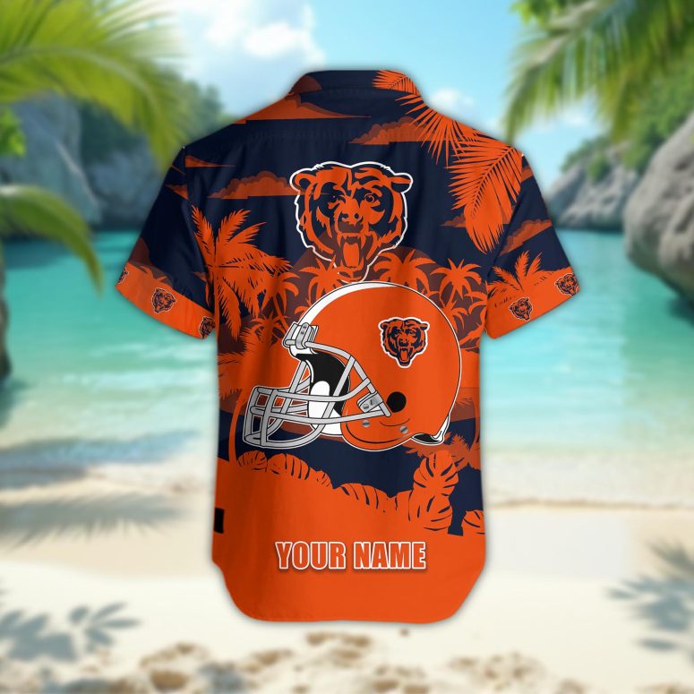Chicago Bears Personalized Gridiron Warrior Hawaiian Shirt