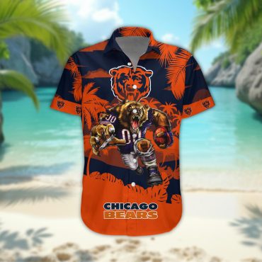 Chicago Bears Personalized Gridiron Warrior Hawaiian Shirt