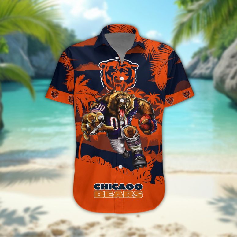 Chicago Bears Personalized Gridiron Warrior Hawaiian Shirt