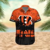 Cincinnati Bengals Desert Sunset Hawaiian Shirt Front - TeeAloha