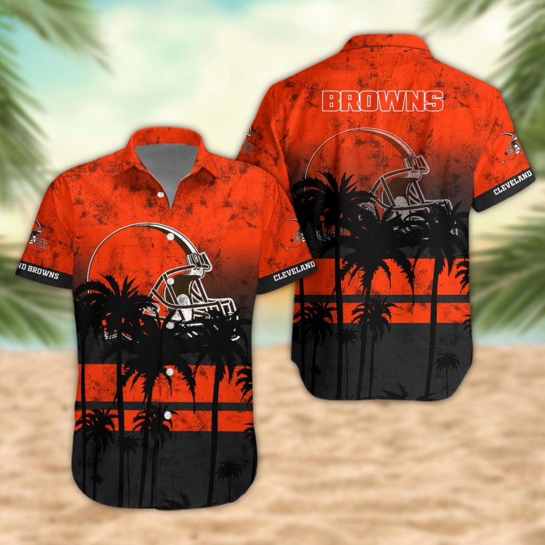 Cleveland Browns Desert Sunset Hawaiian Shirt