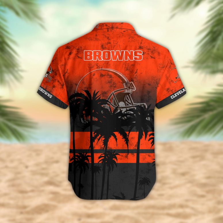 Cleveland Browns Desert Sunset Hawaiian Shirt