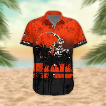 Cleveland Browns Desert Sunset Hawaiian Shirt