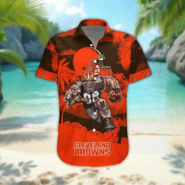Cleveland Browns Personalized Gridiron Warrior Hawaiian Shirt
