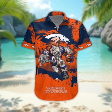 Denver Broncos Personalized Gridiron Warrior Hawaiian Shirt