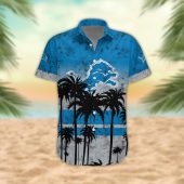 Detroit Lions Desert Sunset Hawaiian Shirt Front - TeeAloha