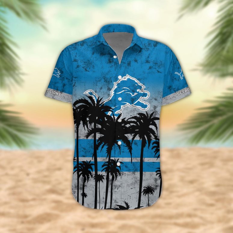 Detroit Lions Desert Sunset Hawaiian Shirt