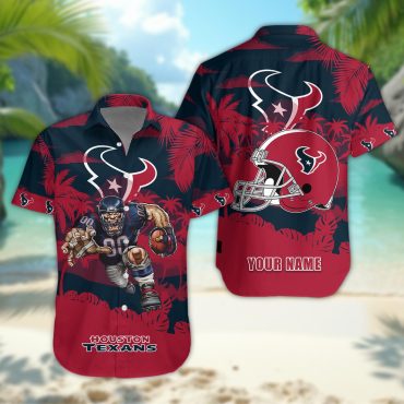 Houston Texans Personalized Gridiron Warrior Hawaiian Shirt