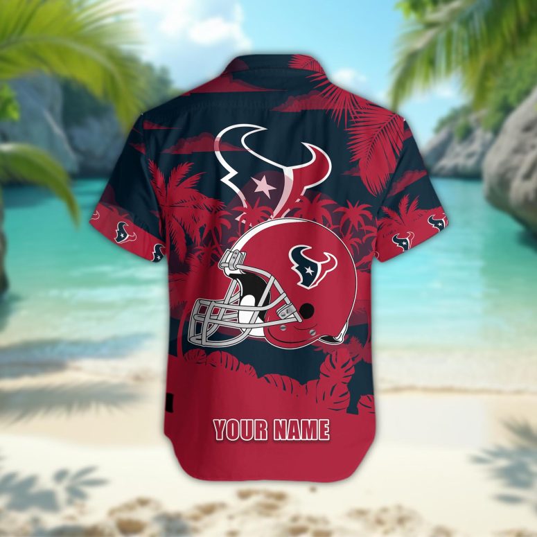 Houston Texans Personalized Gridiron Warrior Hawaiian Shirt