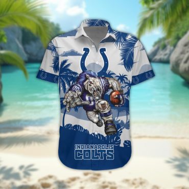 Indianapolis Colts Personalized Gridiron Warrior Hawaiian Shirt