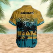 Jacksonville Jaguars Desert Sunset Hawaiian Shirt Back - TeeAloha