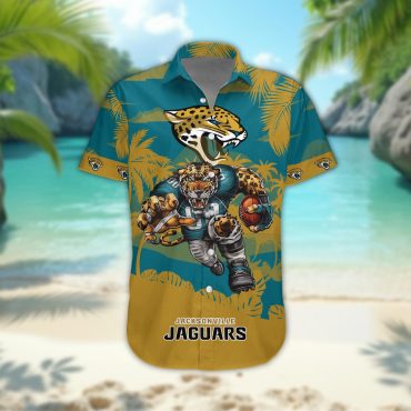 Jacksonville Jaguars Personalized Gridiron Warrior Hawaiian Shirt