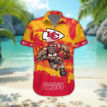 Kansas City Chiefs Personalized Gridiron Warrior Hawaiian Shirt